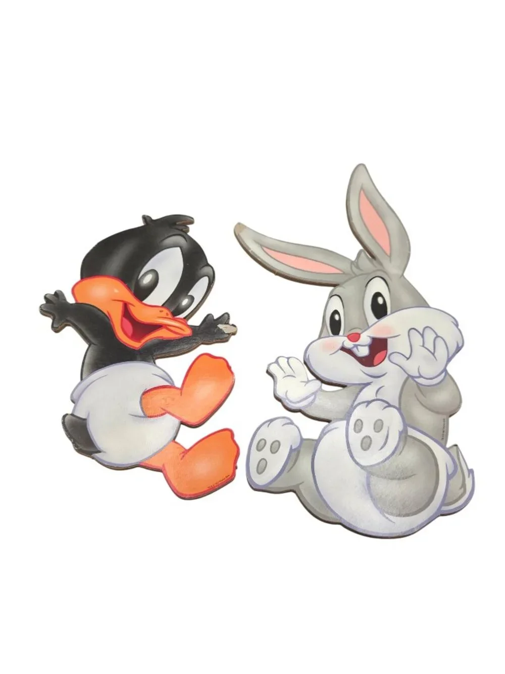 Baby Bugs Bunny Daffy Duck 1997 Warner Bros. Fiberboard Wall Decor Set